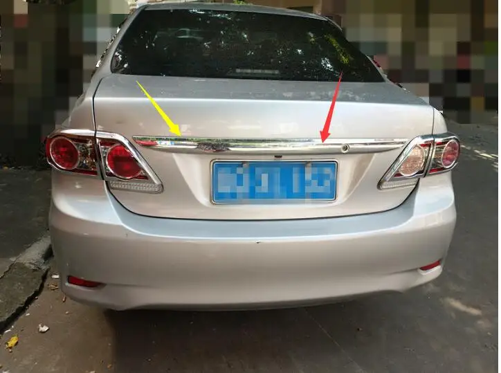 Автомобильный Стайлинг для Toyota Corolla 2011 2012 2013 Abs хром 1 шт. в комплекте задний