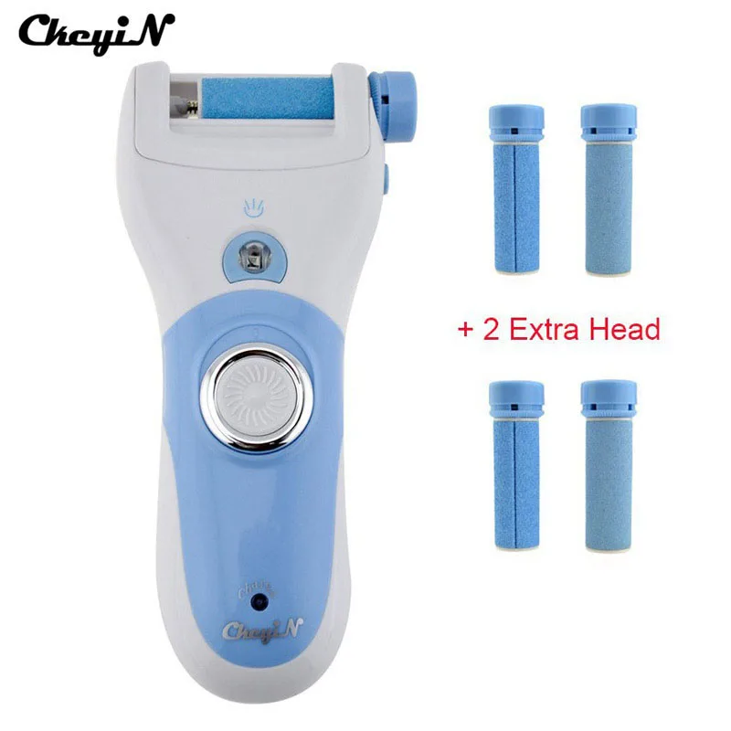 

Rechargeable Electric Foot File Pedicure Callus Remover Dead Dry Skin Removal Foot Care Tools+6Pcs Replacement Roller Heads 4546