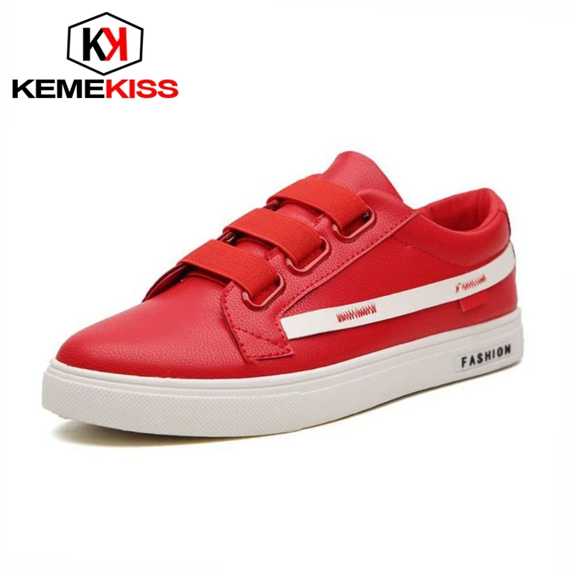 KemeKiss Youth Men Casual Shoes Round Toe Mixed Color Flats Shoes Trend