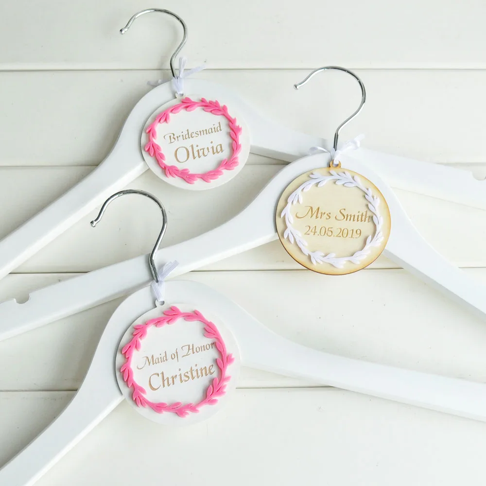Personalised Wedding Hanger Charms