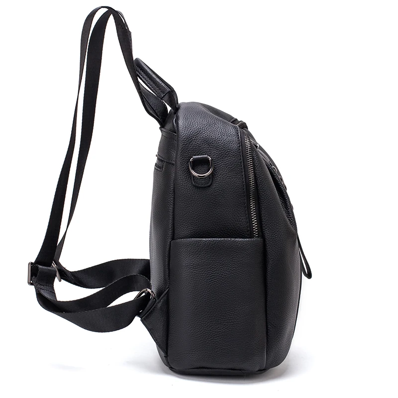 Женский кожаный рюкзак повседневный черный рюкзак Горячий женский рюкзак туристический рюкзак книжные сумки коровья кожа