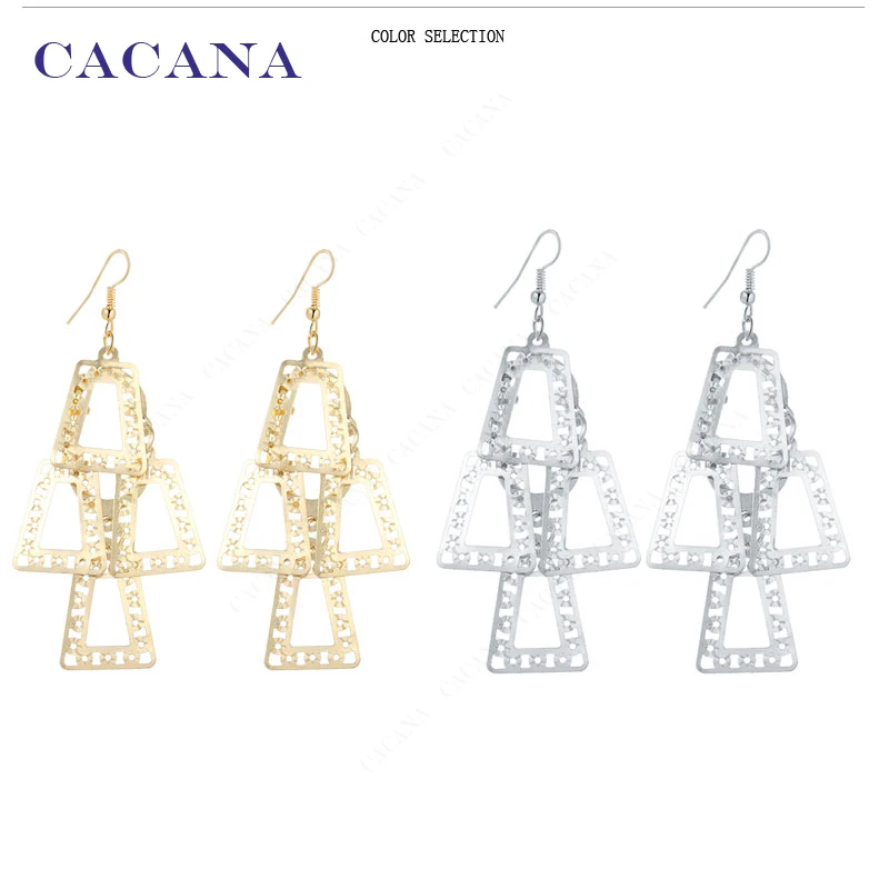 CACANA Earrings Dangle Long Earrings For Women Chimes Shape Fashion Bijouterie Hot Sale No.A449