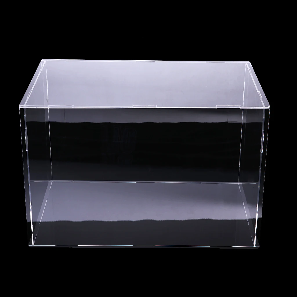40x30x30 см акриловый чехол дисплея, черная глянцевая основа, Пылезащитная, собранная коробка