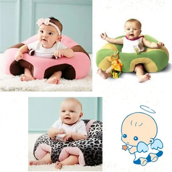 

45 x 45cm Baby Seat Baby 12 colors Learning To Sit Cute Animal Shaped Design Chair Baby Support Seat Soft Sofa Plush Toys