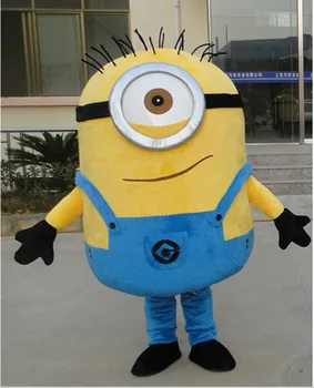 

Free ship 14 design Halloween Outfit Costumes suit minion mascot costume for adults minions mascot costume
