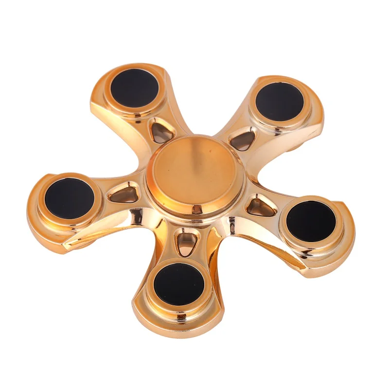 

2017 New Hand Spinner Five Corner Finger Spinner Steel Bearing Copper EDC ADHD Relase Anxiety Stress 07