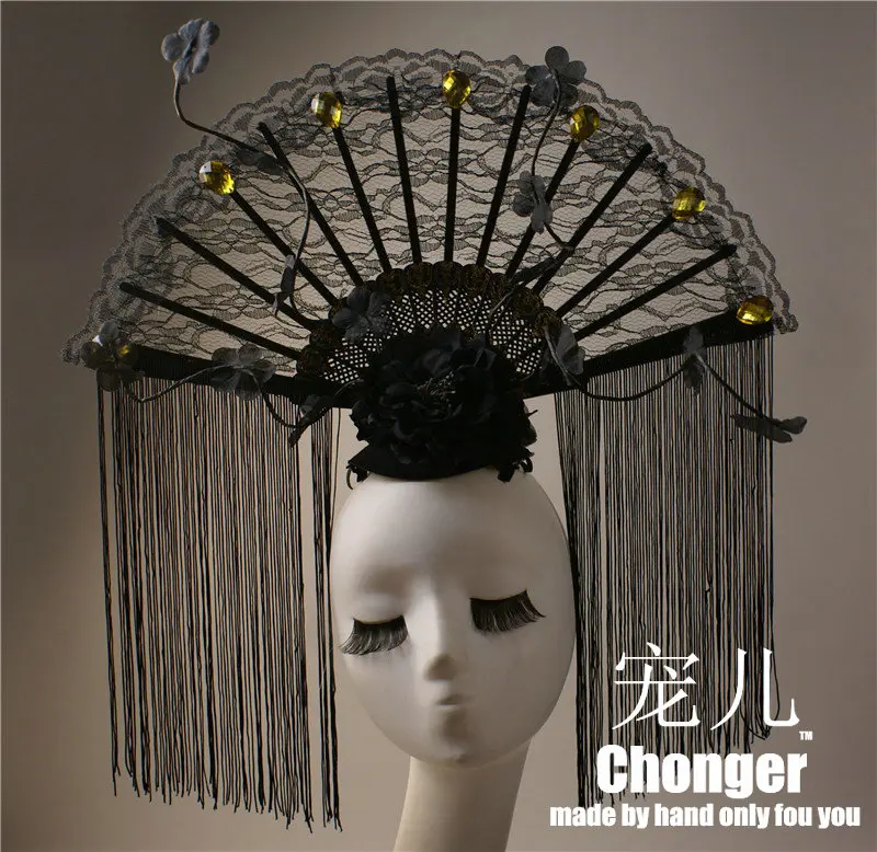 Китайский cheongsam Подиум нижнее белье подиум показывает T сценическое укоротение шин см цвет макияж моделирование веер восстановление волос древних