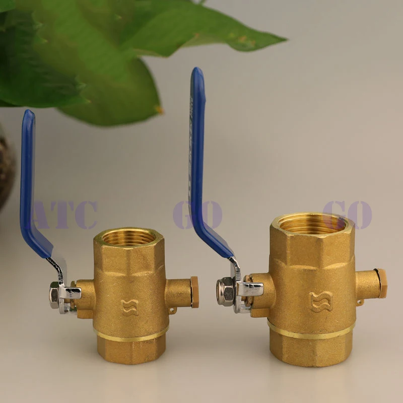 Heating Brass Temperature Measurement Ball Valve Dn20 Female Cold&hot