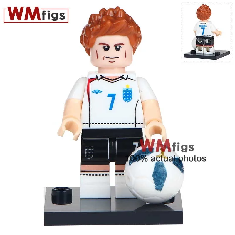 

Building Blocks Single Sale Beckham Soccer Player Cruijff Luka Modric Ronaldo Action Education Learning Children Toys