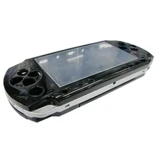 Черный Полный Корпус ремонт Модный чехол+ пуговицы Замена для sony psp 1000 консоли
