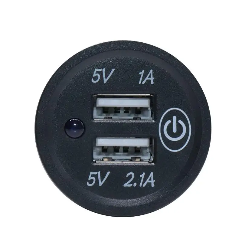 5V 2.1A 12 24V двойное Usb Автомобильное зарядное устройство Универсальный адаптер