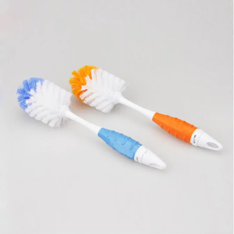 2pcs/set Baby Bottle Brushes for Cleaning Kids Milk Feed Bottle Nipple Pacifier Nozzle Spout Tube Cleaning Brush