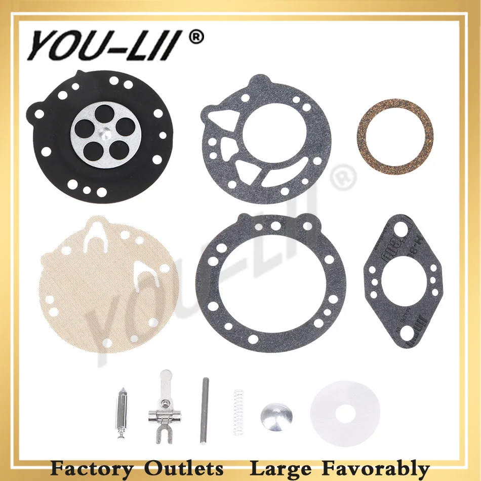 

YOULII Carburetor Rebuild Kit Diaphragm For Stihl Carb 08 08S 070 090 Chainsaw TS350 TS360 TILLOTSON RK-83HL Replace Zama RB-42