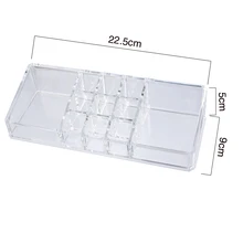 Urijk Lipstick Holder Display Stand Makeup Organizer Storage Box For Jewelry Container Organizer For Cosmetics Storage