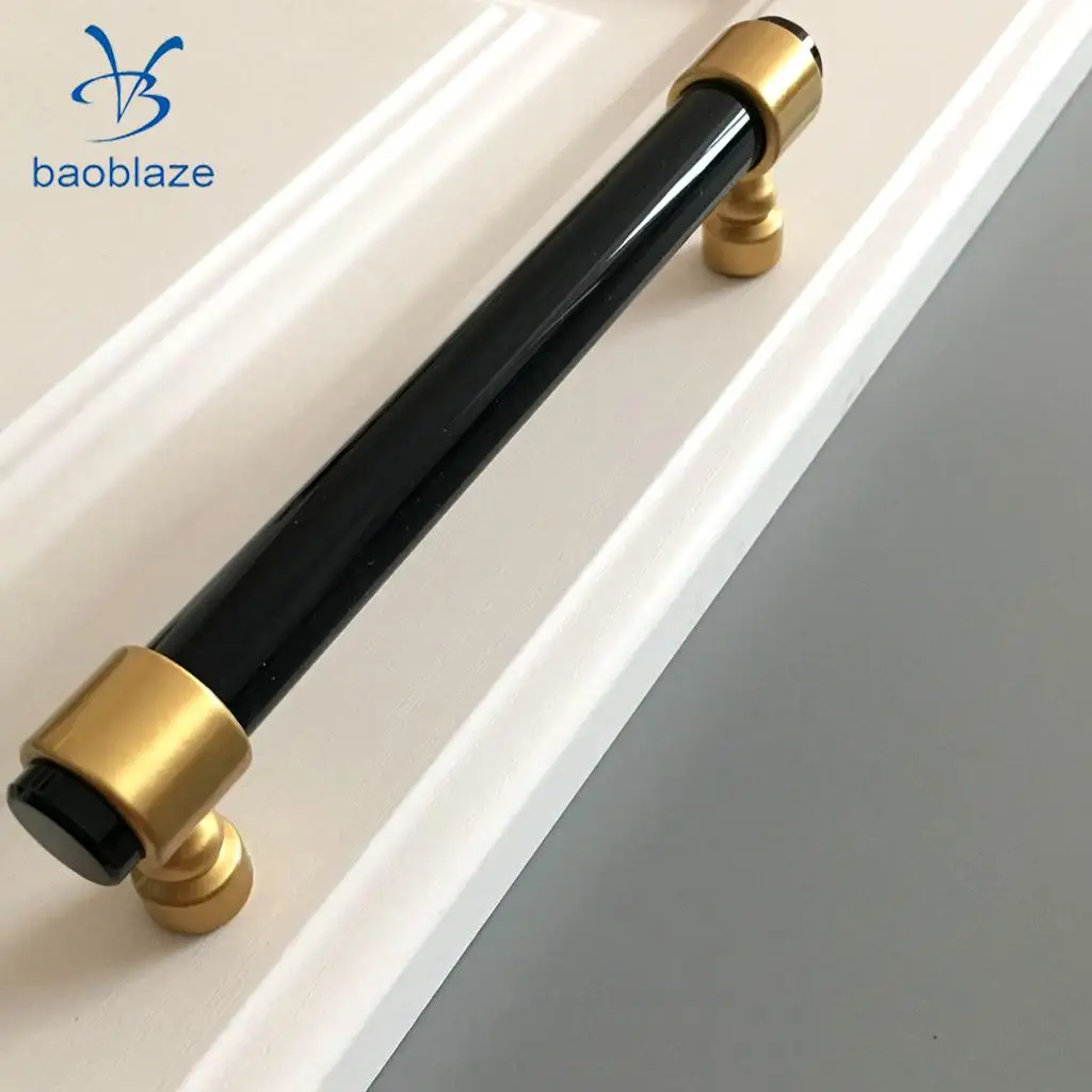 Acrylic Rod Bar Door Handles Drawer Kitchen Cupboard Cabinet Pull Knob Brushed 41mm/81mm/121mm/153mm