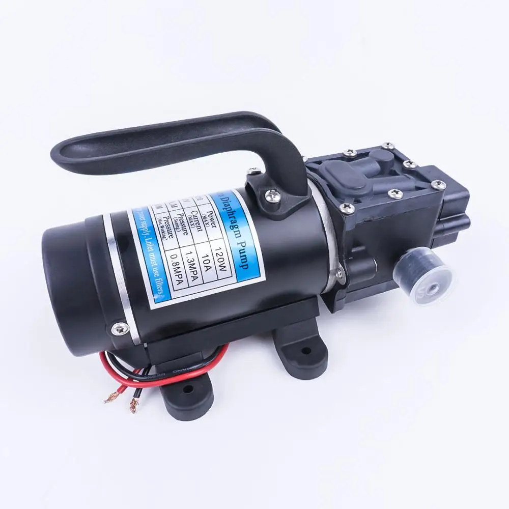 

12V 120W 10A 1.3MPA 10L/Min Electric Mini Diaphragm Self-priming Reflux Pump For High Pressure Pump For Garden Switch