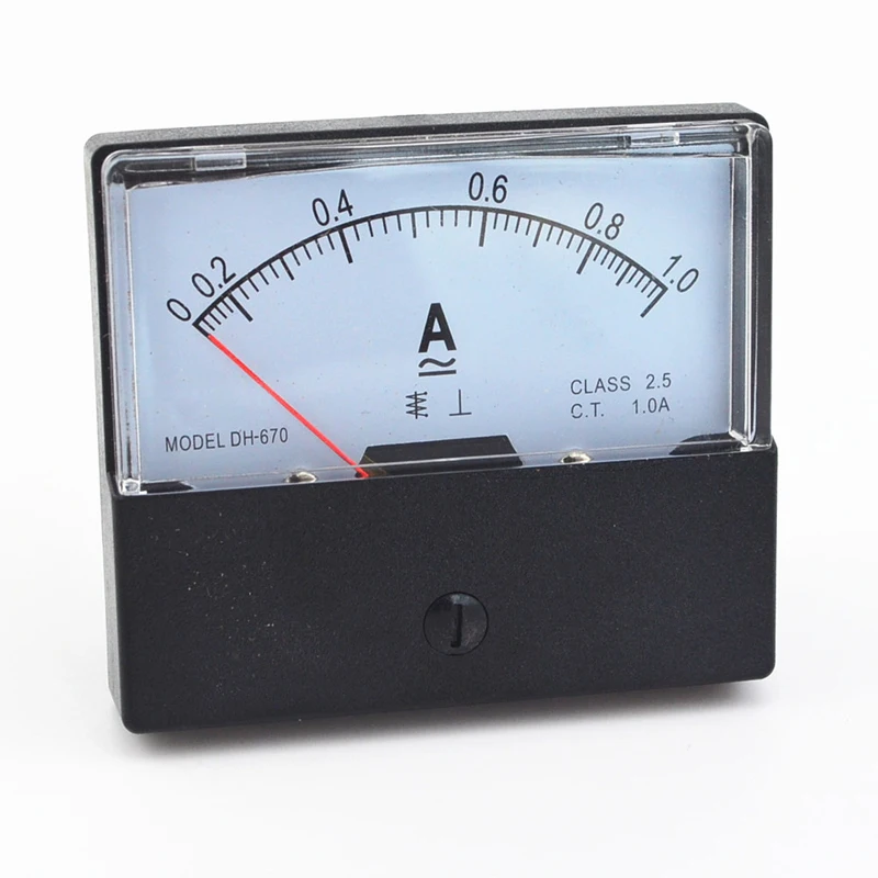 DH 670 AC Analog Meter Panel Current Meter Ammeters Gauge 0 1Ain Power