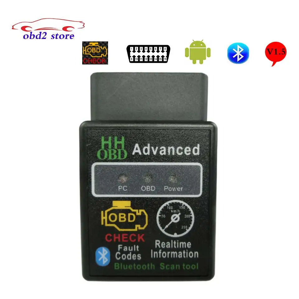 Prix pour Avancée HH OBD ELM327 Bluetooth OBD2 ELM 327 Voiture De Diagnostic Scanner Pour Android PC De Diagnostic-Outil OBDII CAN BUS Prix pour Avancée HH OBD ELM327 Bluetooth OBD2 ELM 327 Voiture De Diagnostic Scanner Pour Android PC De Diagnostic-Outil OBDII CAN BUS