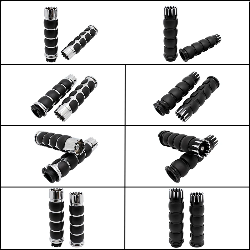 Nuoxintr Rubber Handle bar Hand Grips For Harley Sportster XL883 Dirt Bike Motocross Motorcycle Enduro MX Offroad