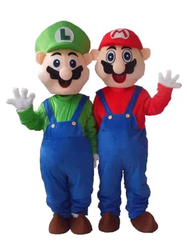 

New Professional Super Mario Brothers Fancy Dress Mascot Costume Adult Size