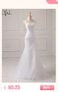 ADLN романтическое кружевное свадебное платье русалки без рукавов просвечивание спина подвенечное платье с кортом Поезд Vestidos de Novia