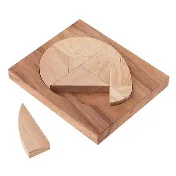 

Wooden Egg Shape 3D Puzzle Riddle Brain Teaser IQ Intelligence Brain Game Educational Toys Birthday Gift for Children Adults