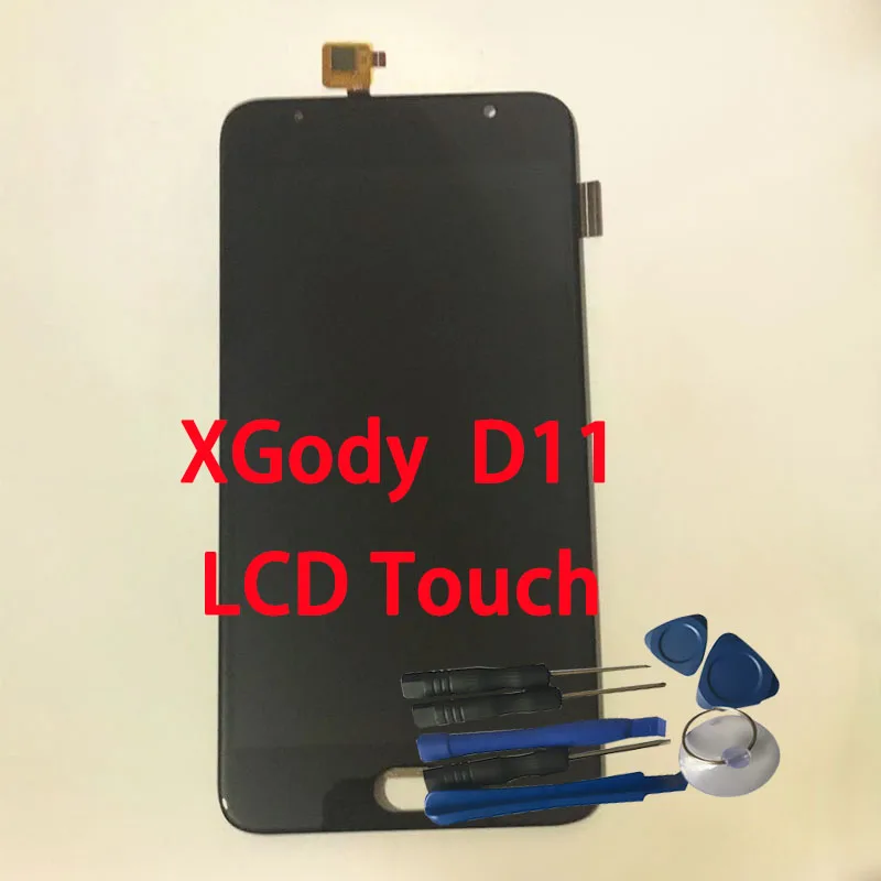 BINYEAE Original XGODY D11 LCD+touch screen assembly For 5.5&quot 3G Smartphone MTK6580 Quad Core-Free shipping | Мобильные телефоны