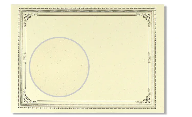 Бумага для сертификатов пустой сертификат внутри бумажные страницы Европейский сертификат бумага для блокнота кружева сертификат горизонтальный и вертикальный