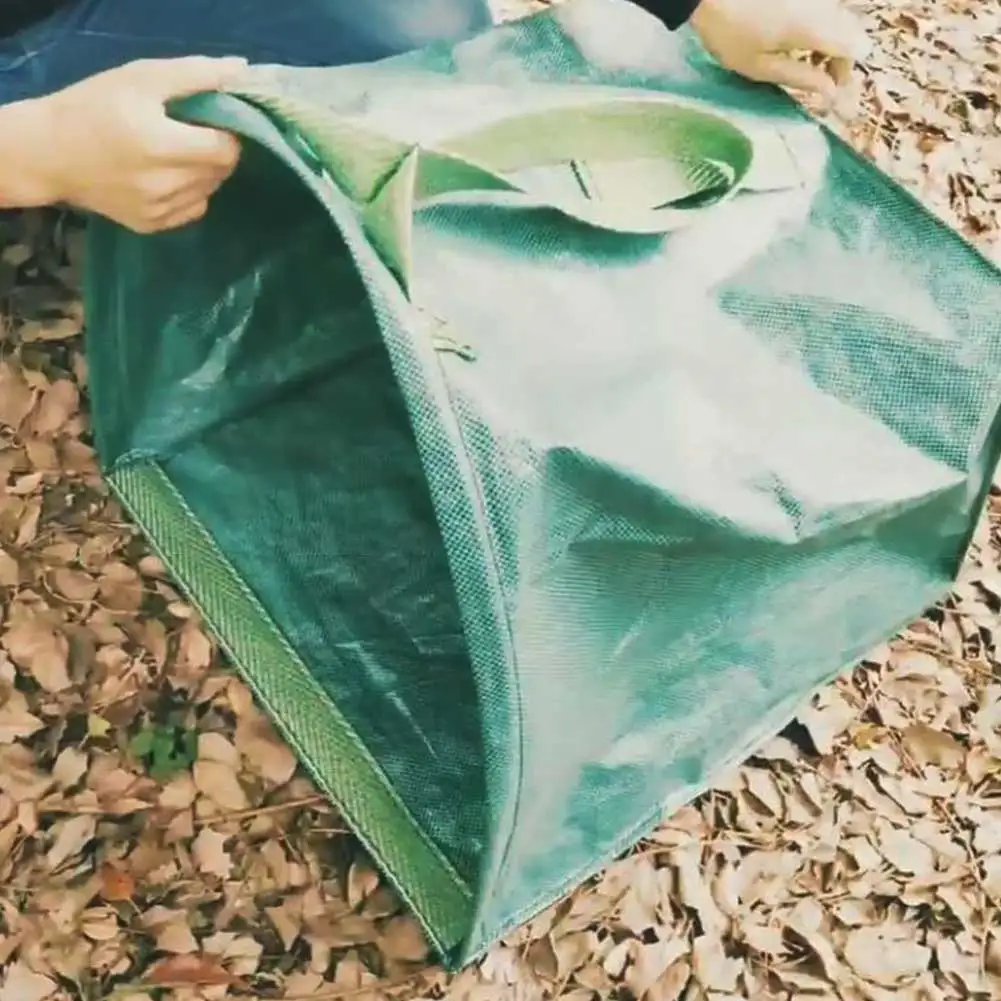Садовый мешок для мусора, садовые мешки для сбора листьев, многоразовые садовые сумки для лужайки, бассейна, 53 галлона в пакете