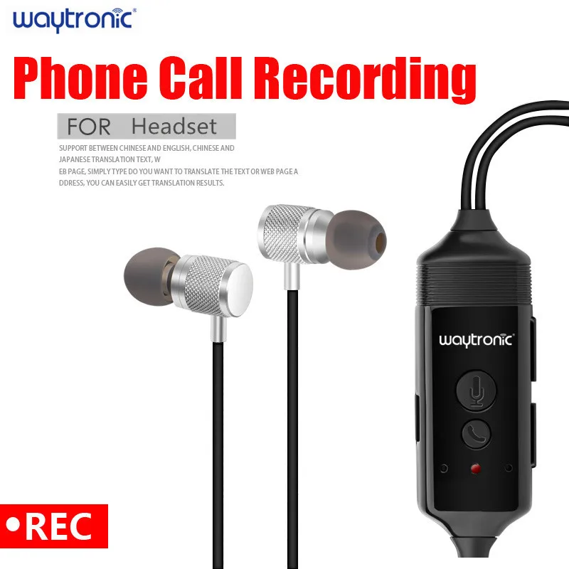 Buy Wireless Bluetooth Call Recorder Earphone for