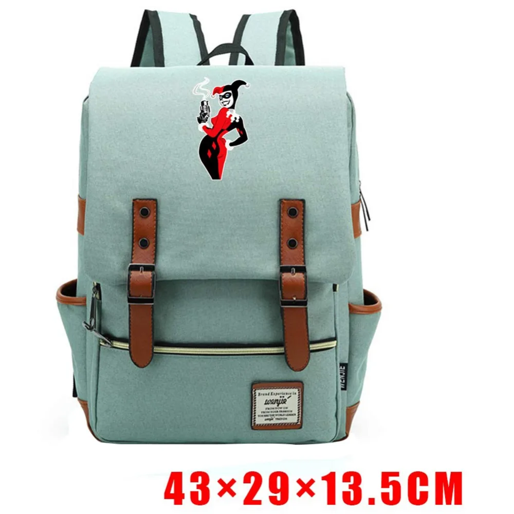 

Batman Suicide Squad Harley Quinn Daypack School Shoulder Bag Backpack For Costume Accessories girls Shouldbags