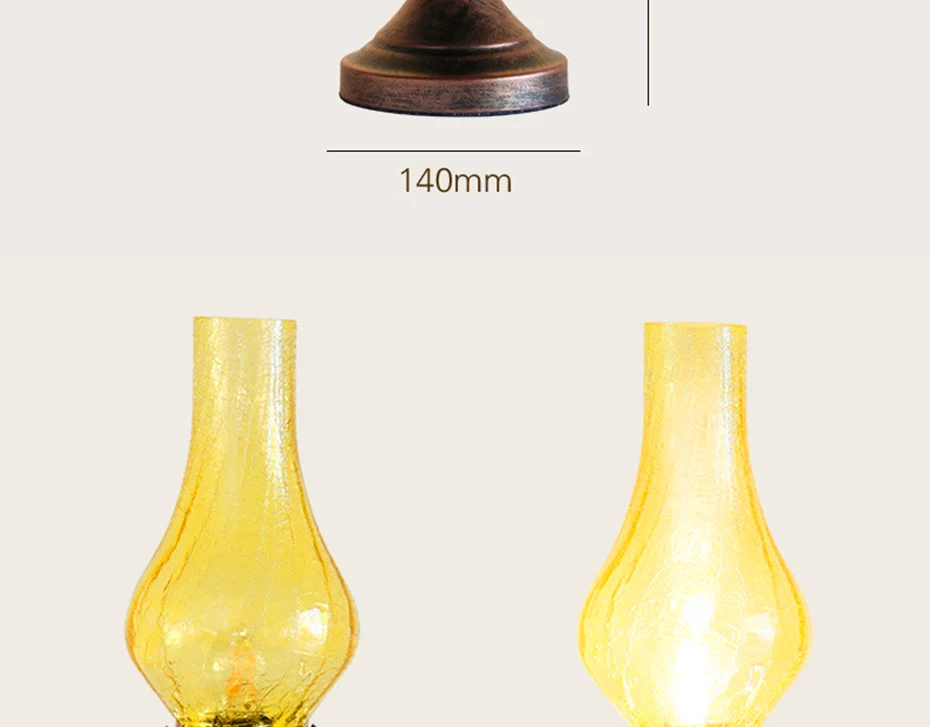 Ретро Настольная лампа керосиновая лампа настольная лампа винтажный промышленный прикроватный Ночной светильник для гостиной спальни декоративный фонарь