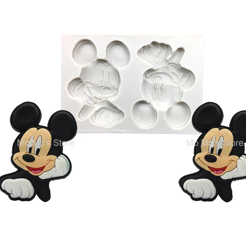 

Mickey Silicone Fondant Cake Decorating Tools Sugarcraft Clay Mold Cookie Cupcake Chocolate Baking Molds