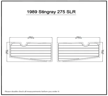 

1989 Stingray 275 SLR Swim Platform Pad Boat EVA Teak Decking 1/4" 6mm
