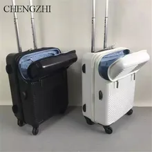 CHENGZHI 20 дюймов бизнес путешествия чемодан на колесиках карман тележка для ноутбука чемодан на колесиках