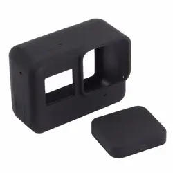 PULUZ камера мягкий силиконовый защитный чехол с объективом Крышка для Gopro Hero 5 Черная Камера для GoPro аксессуары