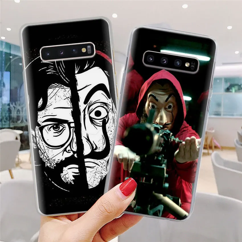 Чехол для телефона La Casa de papel Samsung Galaxy S10e S10 S20 + Ultra S7 S8 S9 Plus Note 8 9 10 5G Жесткий