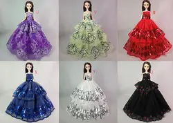 1 шт. многослойное свадебное платье вечернее платье для кукольной мебели для кукольной одежды для кукольных аксессуаров