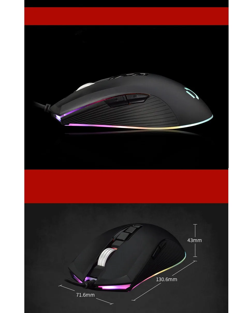 Usb Souris игровая мышь для компьютера ноутбука Maus Gamer игры Muis проводные мыши проводной Filaire эргономичный Rgb Myszka Raton Ordenador