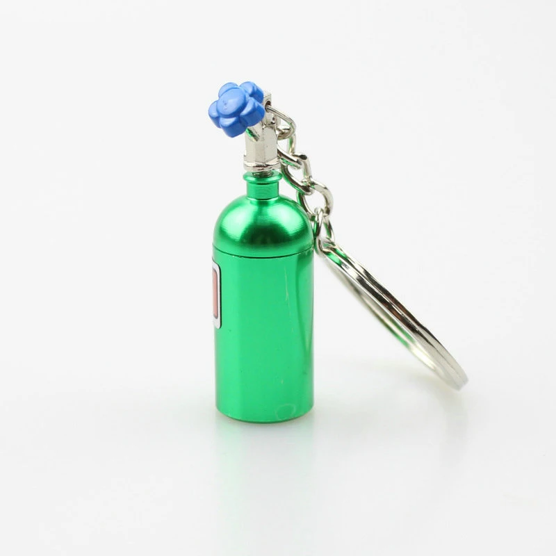 NOS бутылки азота металла брелок держатель креативный брелок для автомобиля сумка кулон ювелирные изделия для женщин мужчин - Цвет: green