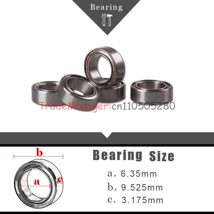 Free Shipping 10pcs/lot 6.35*9.525*3.175 Linear Ball Bush Bushing Brand imported bearings Accessories RC helicopter spare parts | Игрушки и