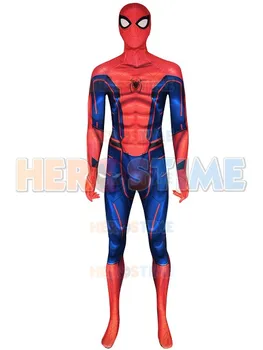 

IW Spider Suit Concept Infinity Cosplay Costume Spandex Zentai Bodysuit Superhero Halloween Costume for Adult/kids