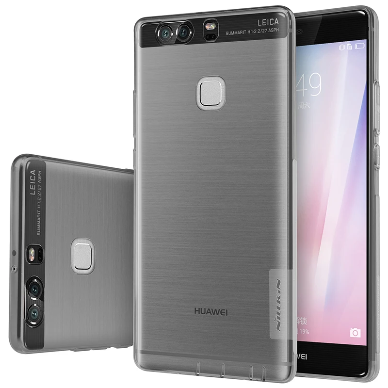 huawei p9 grey. aliexpress.com : buy huawei p9 plus case nillkin nature series transparent clear soft tpu for 5.5 inch silicon back cover from reliable grey