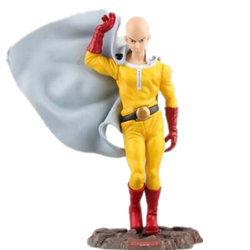 One Punch Man Saitama Sensei ПВХ фигурка аниме фигурка игрушка One Punch Man коллекция моделей игрушек Brinquedos - Цвет: Черный