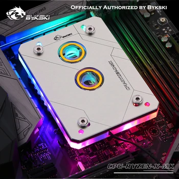 

Bykski CPU Water Block CPU-RYZEN-X-MK for AMD RYZEN AM3 AM3+ AM4 1950X TR4 X399 AURA support GND Water Cooling