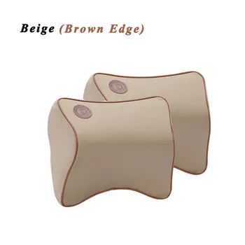

2pcs Car Headrest Memory Foam Seat Head Neck Pillow Auto Seat Massage Cushion Cover for Jaguar MG Jeep KIA Lexus Car Decoration