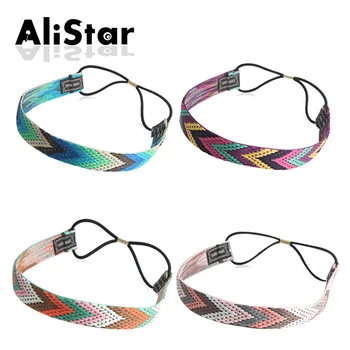 

Women's fashion headbands patchwork candy color hair accessories good quality Hairbands Elastic Stretch Plain Headwrap #JH087