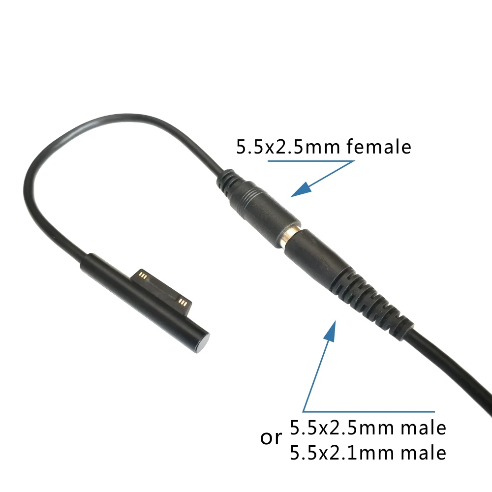 DC to Surface Go pro3 pro4 pro5, зарядное устройство для зарядки, DC5.5* 2,5 мм для MicroSoft Surface Book Адаптер зарядного устройства для планшета