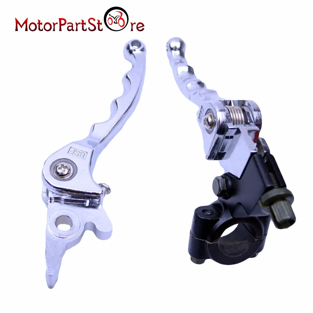 Chrome Folding Clutch Brake Levers Set for 140cc 125cc 110cc PIT DIRT