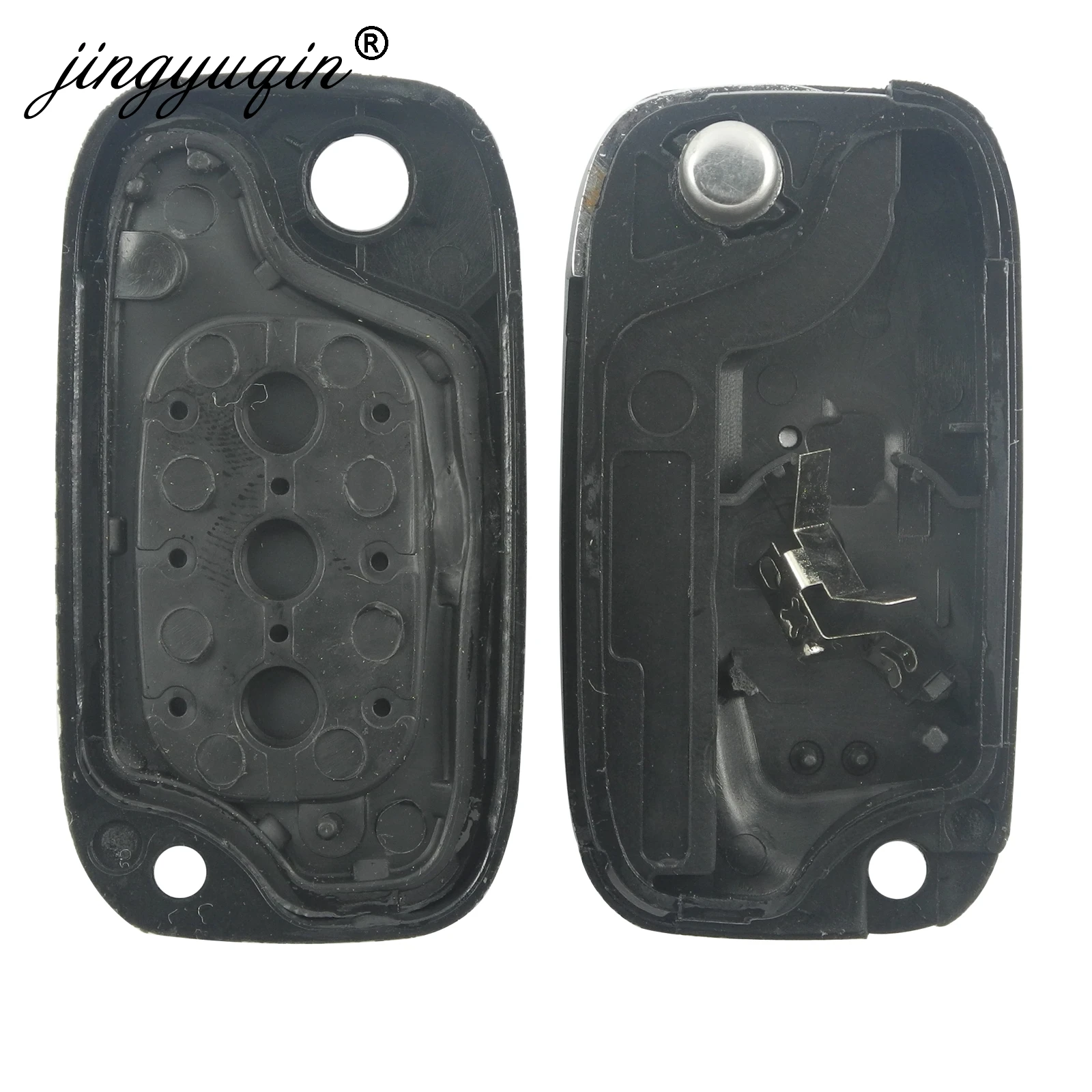 Чехол для ключей jingyuqin 10X 2/3 с кнопкой дистанционного управления Renault Fluence Clio Megane